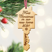 Load image into Gallery viewer, Personalised 1st Christmas New Home Bauble - EDSG
