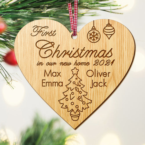 Personalised 1st Christmas New Home Bauble - EDSG