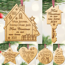 Load image into Gallery viewer, Personalised 1st Christmas New Home Bauble - EDSG
