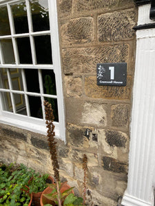 Personalised House Sign Slate Door Number Plaques UV Print - EDSG
