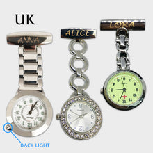 Load image into Gallery viewer, Personalised Engraved Nurse Fob Watch for Women
