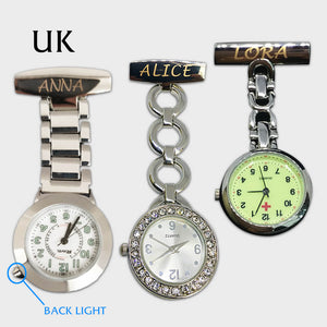 Personalised Engraved Nurse Fob Watch for Women