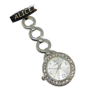 Personalised Engraved Nurse Fob Watch for Women