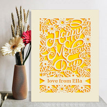 Load image into Gallery viewer, Personalised Mothers Day Card - EDSG
