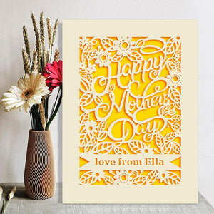 Personalised Mothers Day Card - EDSG