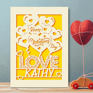 Personalised Valentine's Day Card - EDSG
