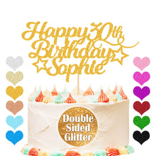 Load image into Gallery viewer, Personalised Birthday Cake Topper 13th 18th Any Age
