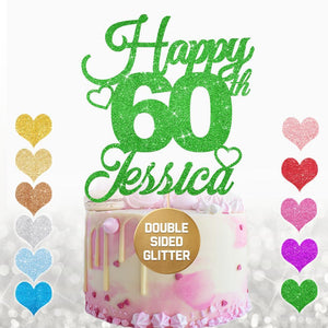 Personalised 60th Birthday Cake Topper for Boy - EDSG