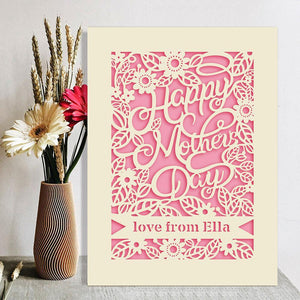 Personalised Mothers Day Card - EDSG