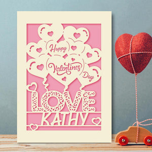 Personalised Valentine's Day Card - EDSG