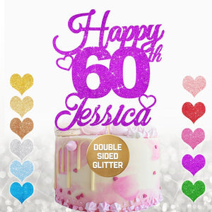 Personalised 60th Birthday Cake Topper for Boy - EDSG