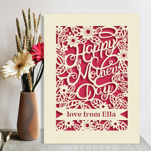 Personalised Mothers Day Card - EDSG