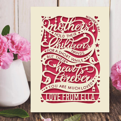 Personalised Mothers Day Card - EDSG