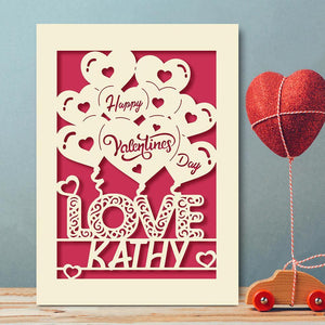 Personalised Valentine's Day Card - EDSG