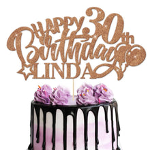 Load image into Gallery viewer, Personalised 40th Cake Topper Any Name Age - EDSG
