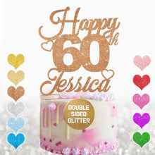 Load image into Gallery viewer, Personalised 60th Birthday Cake Topper for Boy - EDSG
