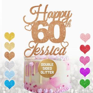 Personalised 60th Birthday Cake Topper for Boy - EDSG