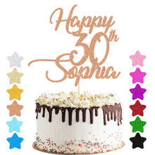 Load image into Gallery viewer, Personalised Birthday Cake Topper  Any Age
