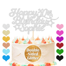 Load image into Gallery viewer, Personalised Birthday Cake Topper Any Age
