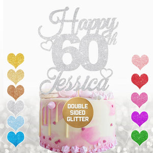 Personalised 60th Birthday Cake Topper for Boy - EDSG