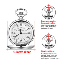 Load image into Gallery viewer, Personalised Pocket Watch Engraved Gift for Boy - EDSG
