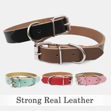 Load image into Gallery viewer, Personalised Engraved Leather Dog Collar UK - EDSG
