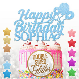 Personalised  Birthday Cake Topper with Bollon