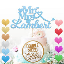 Load image into Gallery viewer, Personalised Mr&amp;Mrs Cake Topper for Couples
