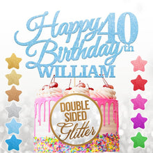 Load image into Gallery viewer, Personalised  10th Birthday Cake Topper - EDSG
