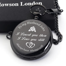 Load image into Gallery viewer, Personalised Engraved Pocket Watch Love Gift - EDSG
