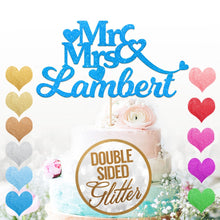 Load image into Gallery viewer, Personalised Mr&amp;Mrs Cake Topper for Couples
