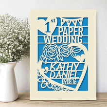 Load image into Gallery viewer, Personalised Wedding Anniversary Card - EDSG
