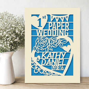 Personalised Wedding Anniversary Card - EDSG