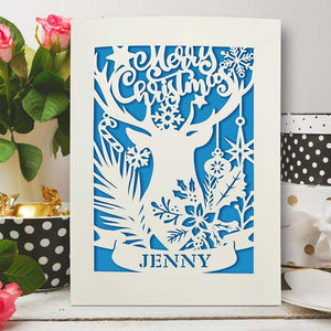 Personalised Merry Christmas Cards - EDSG