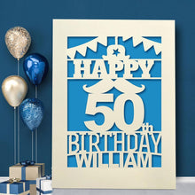 Load image into Gallery viewer, Personalised  Birthday Card Beard Any Name Any Age - EDSG
