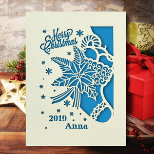 Personalised Merry Christmas Cards - EDSG