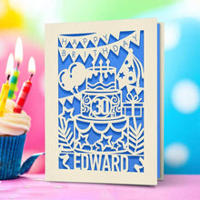 Load image into Gallery viewer, Personalised Birthday Card Any Name Any Age
