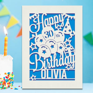 Personalised Birthday Card Any Name Any Age - EDSG