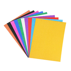 10 Pack A4 Glitter paper