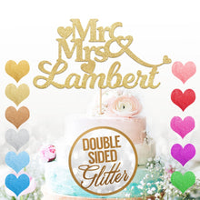 Load image into Gallery viewer, Personalised Mr&amp;Mrs Cake Topper for Couples

