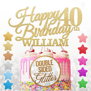 Personalised  10th Birthday Cake Topper - EDSG