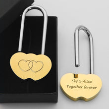Load image into Gallery viewer, Personalised Love Lock Engraved Padlock - EDSG
