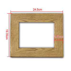 Personalised Engraved 7" X 5" Wood Photo Frame Family Gift - EDSG