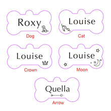 Load image into Gallery viewer, Dog Tags Personalised Name Engraved Stainless Steel Cat Pet Tags UK
