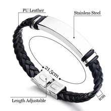 Load image into Gallery viewer, Personalised Engraved Leather Birthday Bracelet - EDSG
