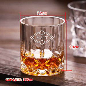 Personalised Whisky Glass Engraved Gift Idea for Men Dad Male Grandpa Daddy Him Uncle Husband Best Man Christmas Gift Whisky Glass with Any Name