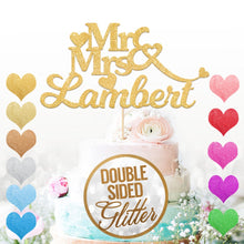 Load image into Gallery viewer, Personalised Mr&amp;Mrs Cake Topper for Couples
