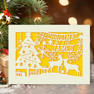 Personalised Merry Christmas Cards - EDSG