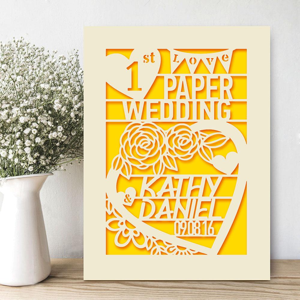 Personalised Wedding Anniversary Card - EDSG