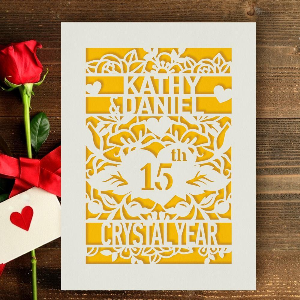 Personalised Anniversary Card - EDSG